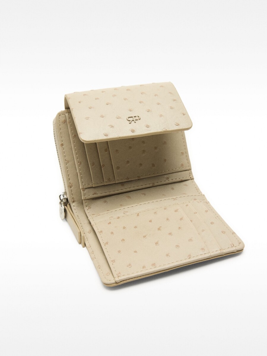 Cartera Con Grabado Animal taupe