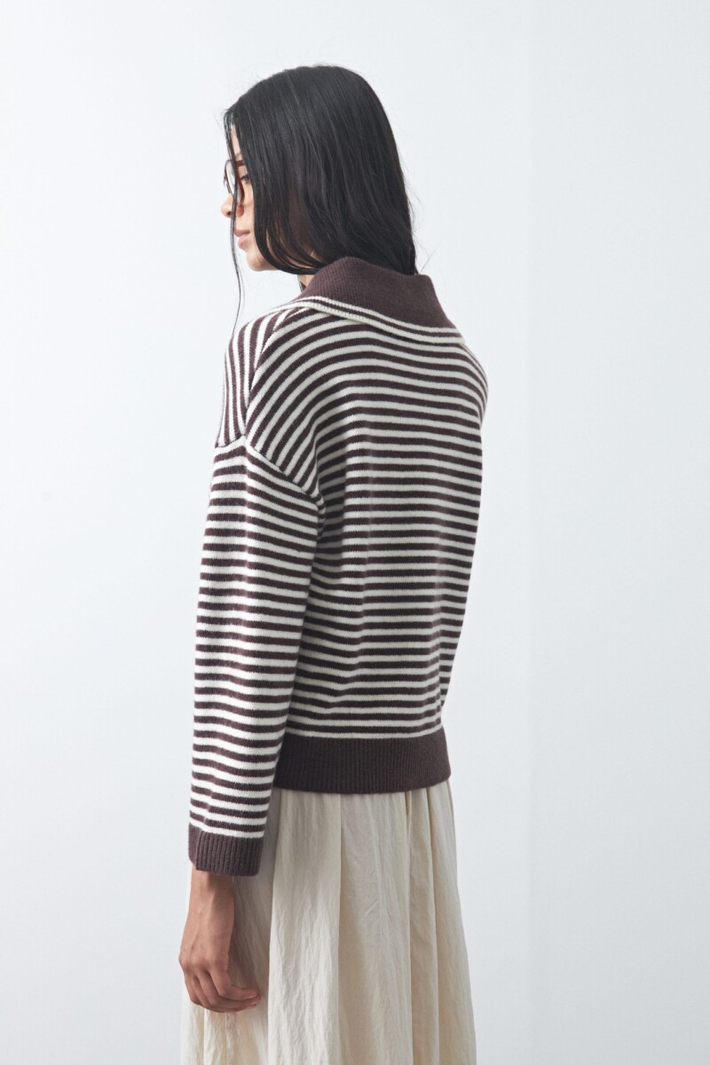 SWEATER <br /> TUMBES Marrón oscuro
