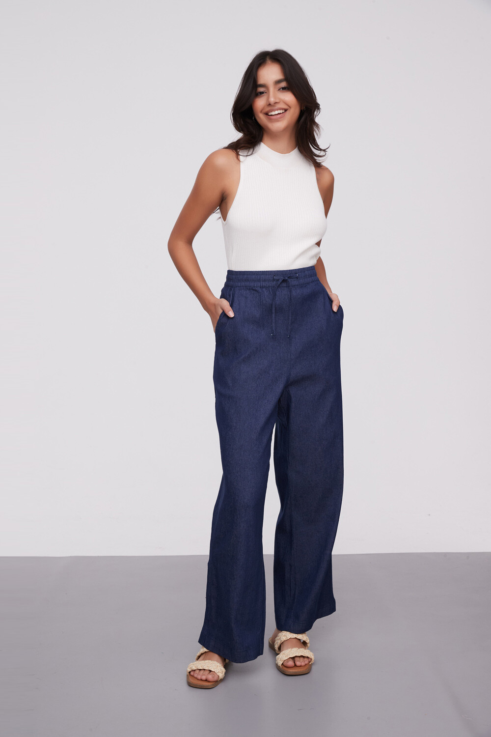 Pantalon Loriza Azul Medio