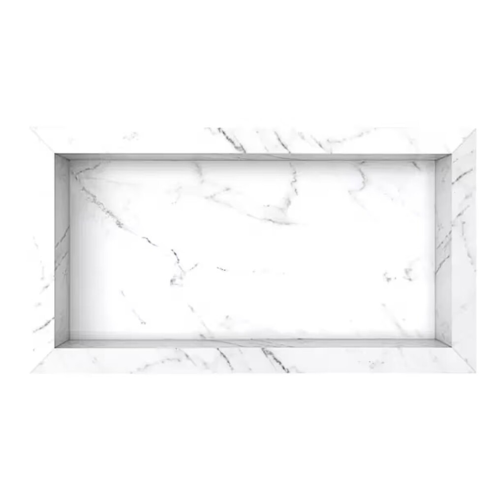 Nicho estante de empotrar Porcelanato 60cm Blanco Nicho Estante De Empotrar Porcelanato 60cm Blanco
