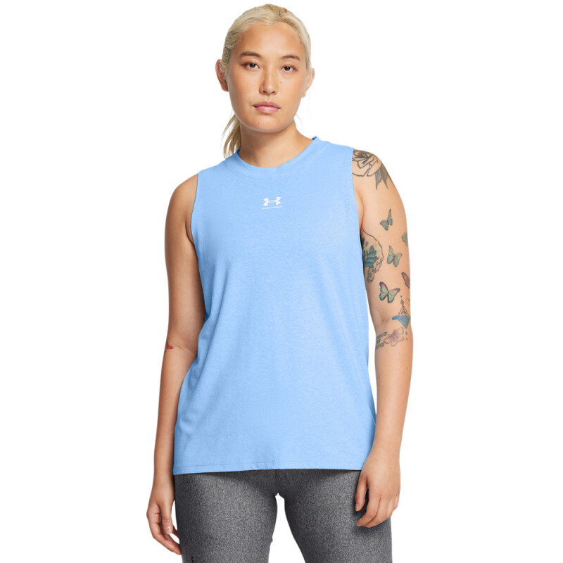 UA Rival Muscle Tank-BLU BLU-465