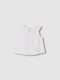 Blusa Blanco Roto Con Cuello Blanco