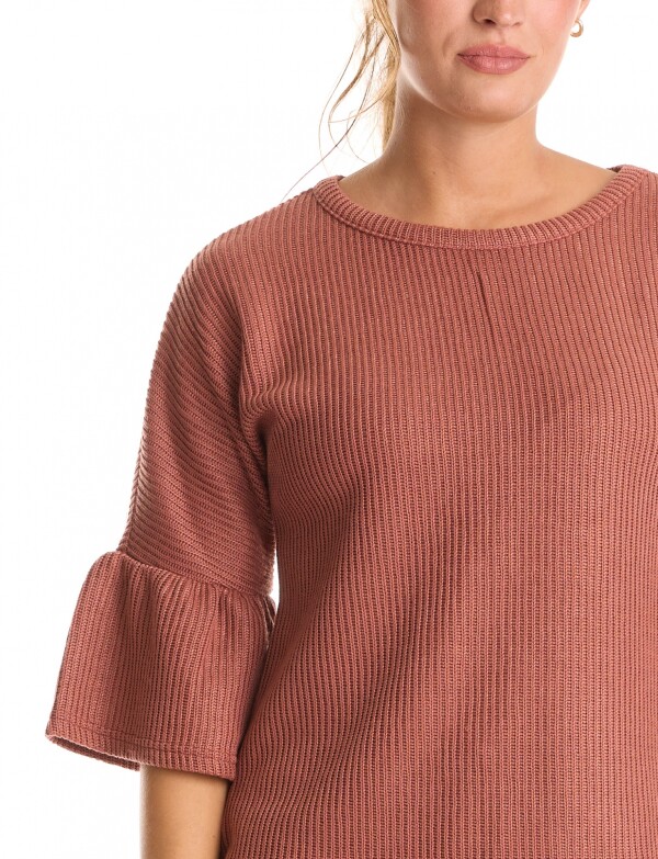 Buzo Manga Amplia TOSTADO