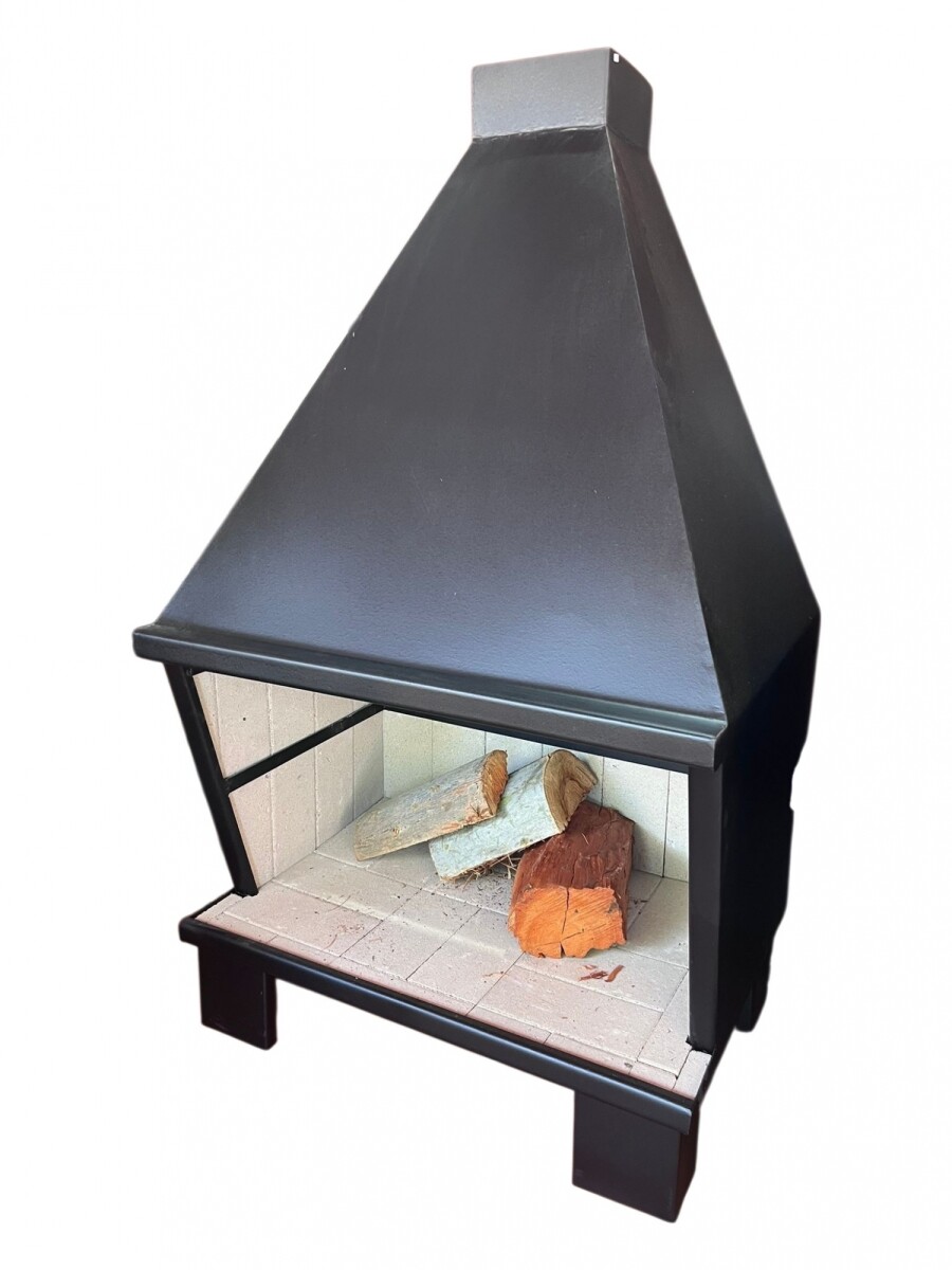 Estufa Metálica Frontal 80 x 50 cm 