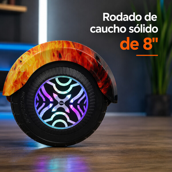 Skate Eléctrico Hoverboard 8" Dw408 MULTICOLOR
