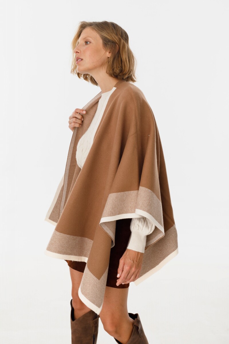 Ruana Line Camel/Crudo