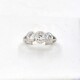 Anillo Platino Con 3 Brillantes, Nuevo, Estilo Antiguo Anillo Platino Con 3 Brillantes, Nuevo, Estilo Antiguo