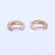 Aros oro 18k y brillantes. Aros oro 18k y brillantes.