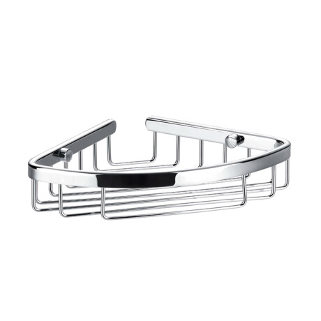 JABONERA TRIANGULAR METAL ACERO INOXIDABLE COLOR CROMO CROMO