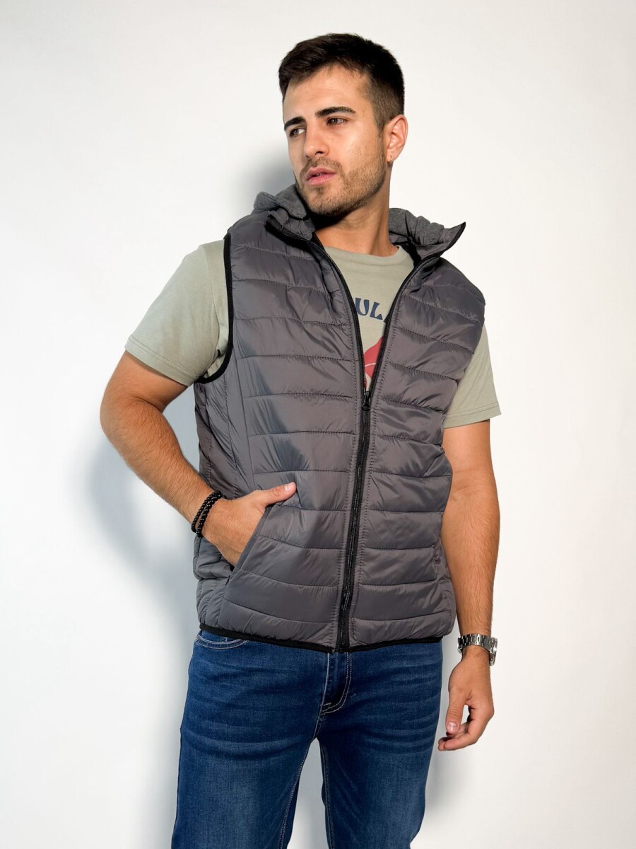 Chaleco con capucha desmontable Timon - Topo 