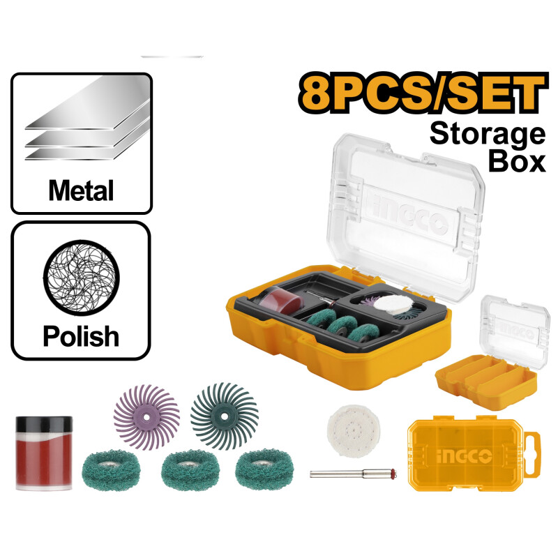 SET 8PCS ACCESORIO MINI TORNO AKMG5008 SET 8PCS ACCESORIO MINI TORNO AKMG5008