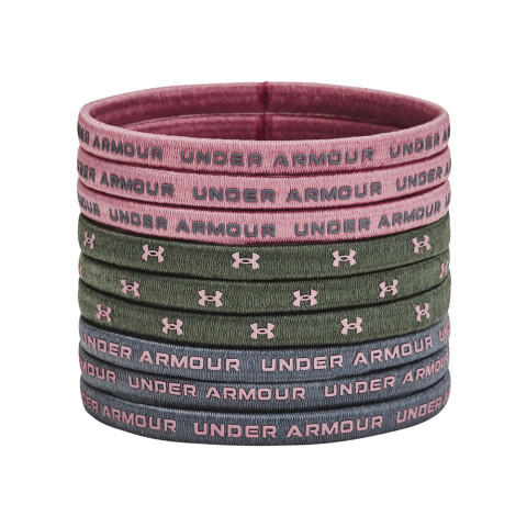 UA Elastic Hair Tie 9PK-PNK PNK-697