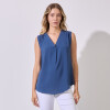 Blusa Escote V AZUL