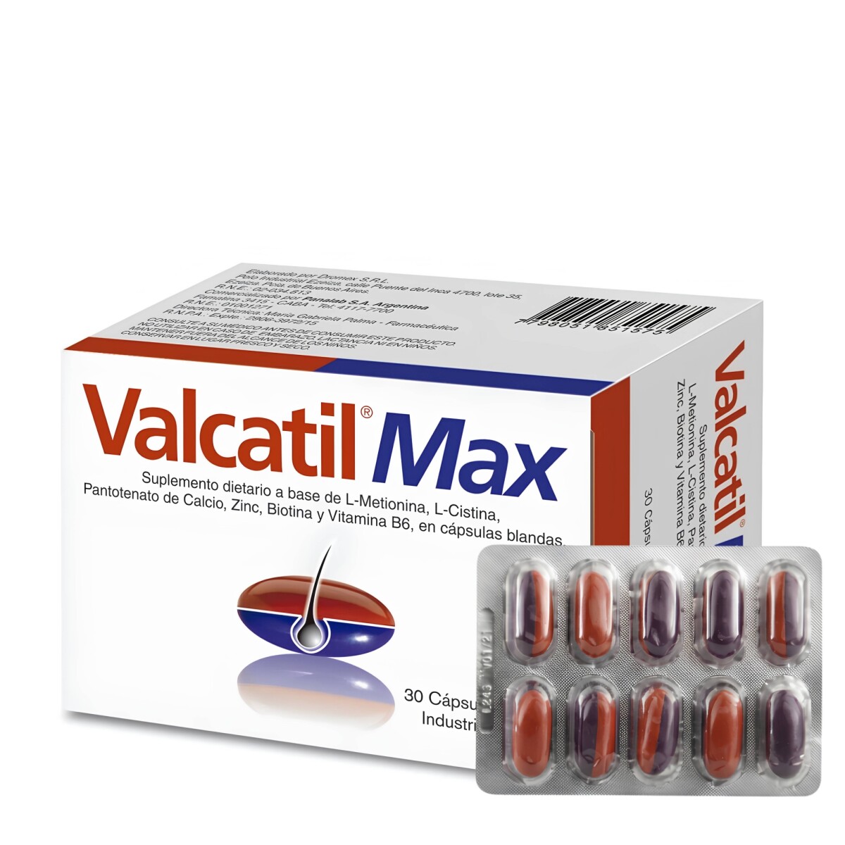 Valcatil Max 30 Capsulas Blancas 