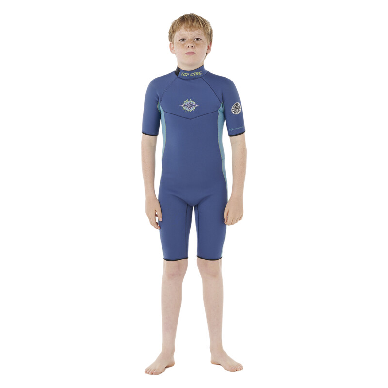 Traje Rip Curl de Niño Dawn Patrol Back Zip Spring - Azul Traje Rip Curl de Niño Dawn Patrol Back Zip Spring - Azul