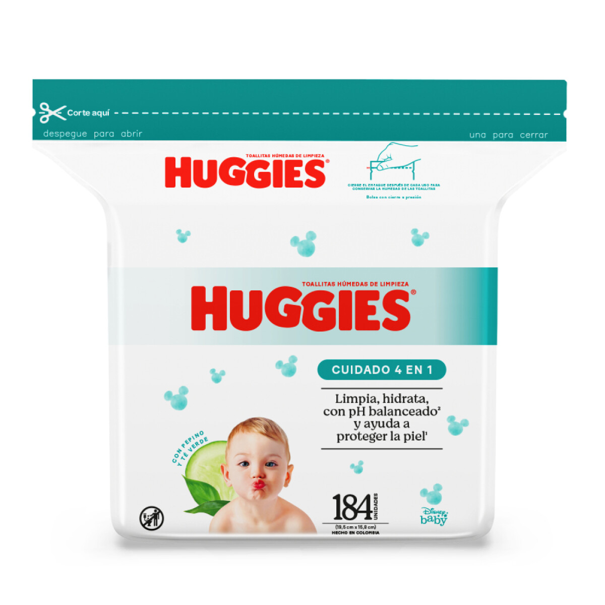 Toallitas Húmedas Huggies Limpieza Total 184 Unidades 