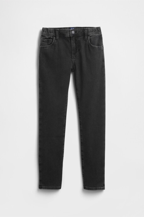 Jean Slim Niño Black Wash
