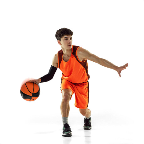 Pelota Basketball Pro N°7 Oficial De Goma Basquetbol Naranja