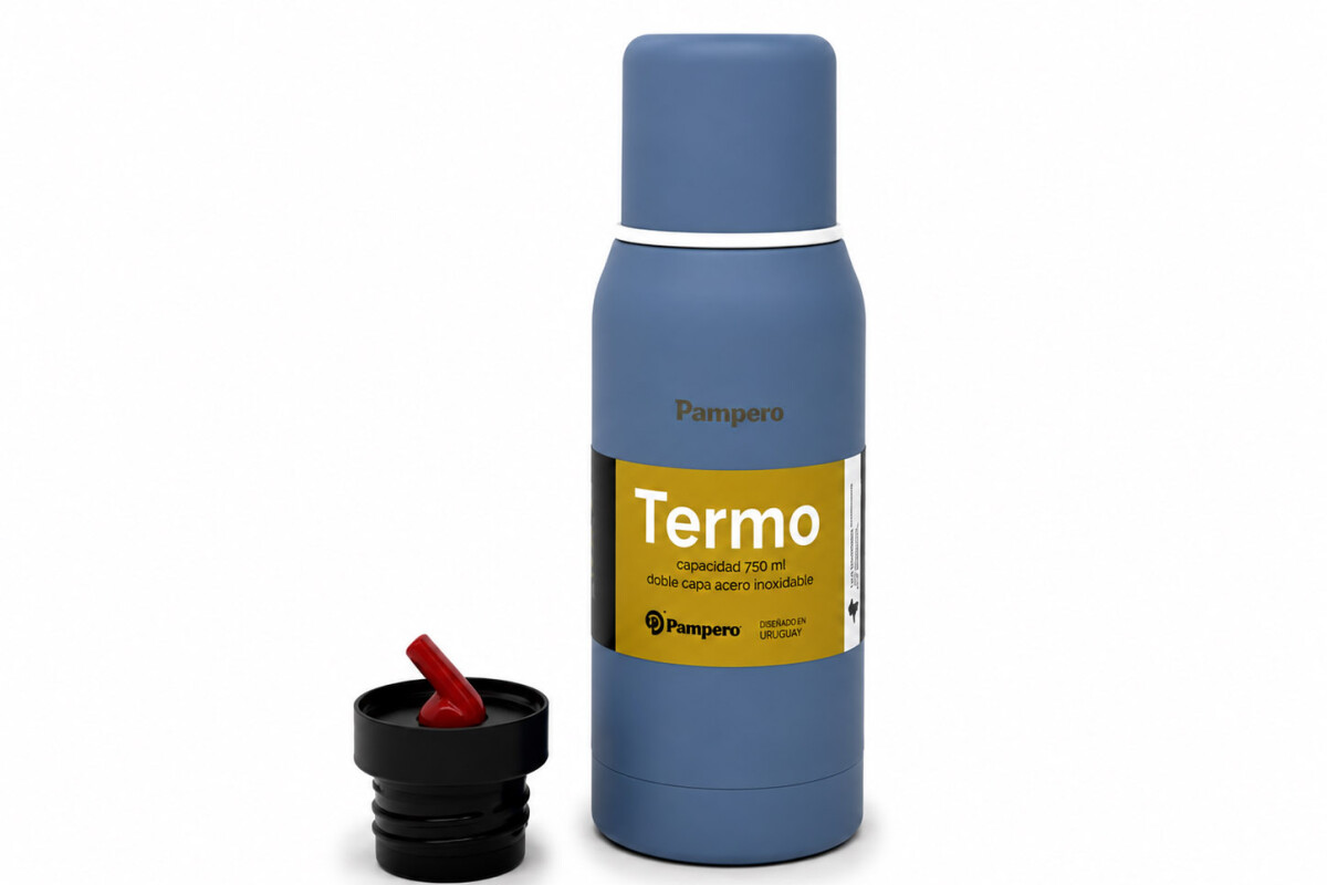 TERMO ACERO DOBLE CAPA 750ML Celeste