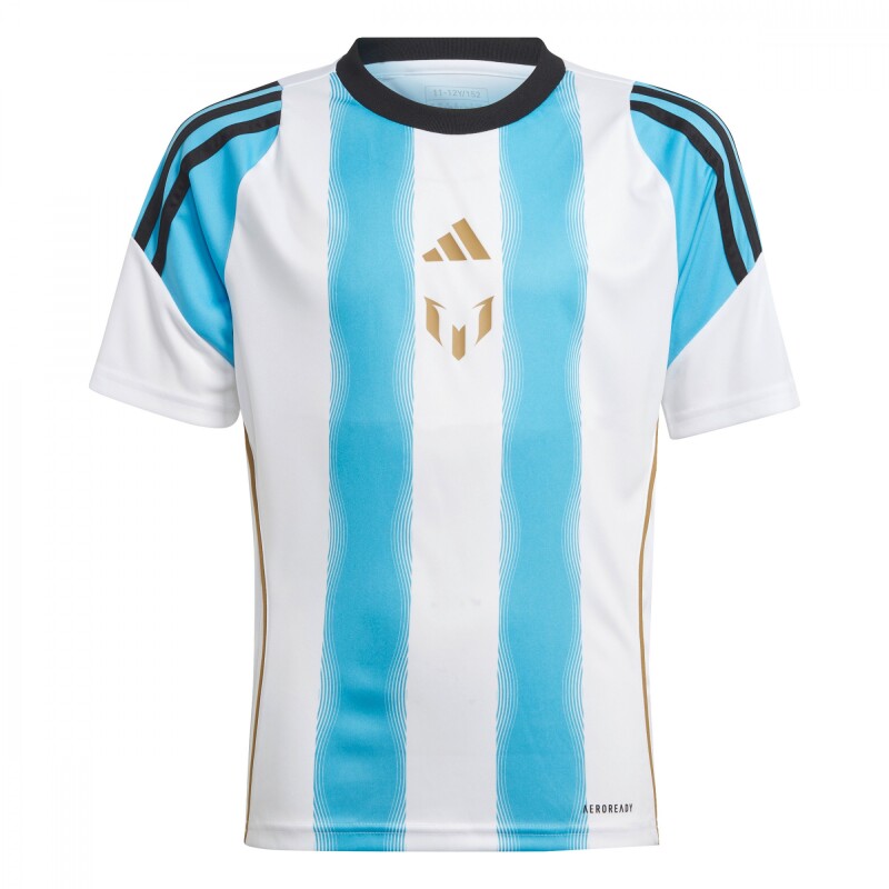 Camiseta Messi Traning de Niños Blanco