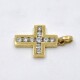 Cruz En Oro 18K amarillo Y brillantes 15 x 12 mm Cruz En Oro 18K amarillo Y brillantes 15 x 12 mm