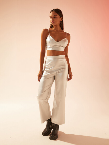 BLUSA PARTY PLATEADO