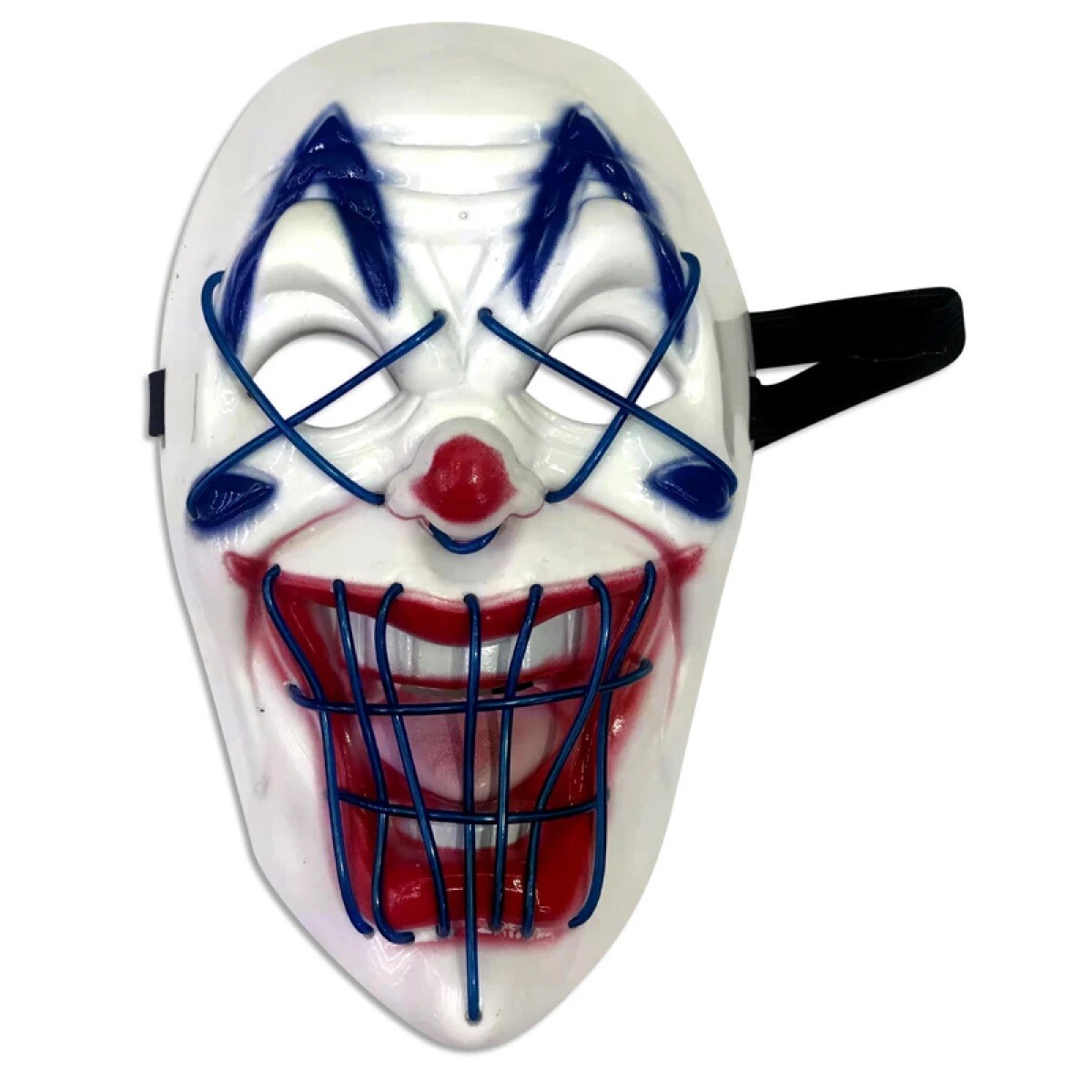 Mascara De Halloween Mod. Payaso C/luz 