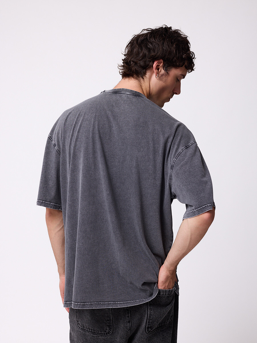 T-SHIRT DAYOM DIXIE Gris Oscuro