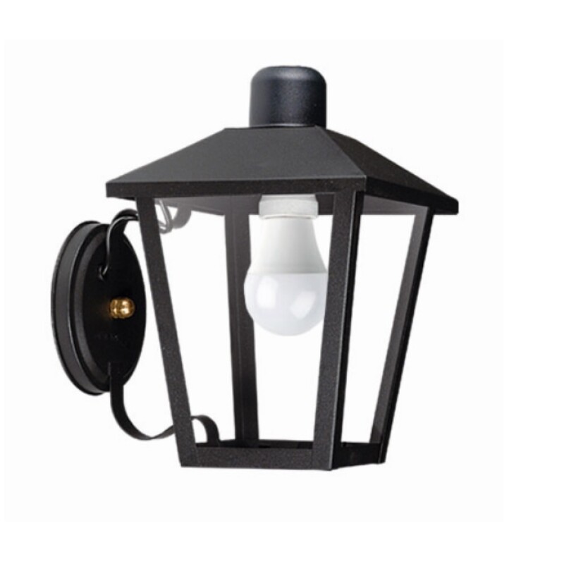 FAROL TRAPEZOIDAL CON CRUCETA E27 NEGRO FAROL TRAPEZOIDAL CON CRUCETA E27 NEGRO