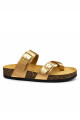 Sandalia Bettina ojota cruzada BT108 Dorado