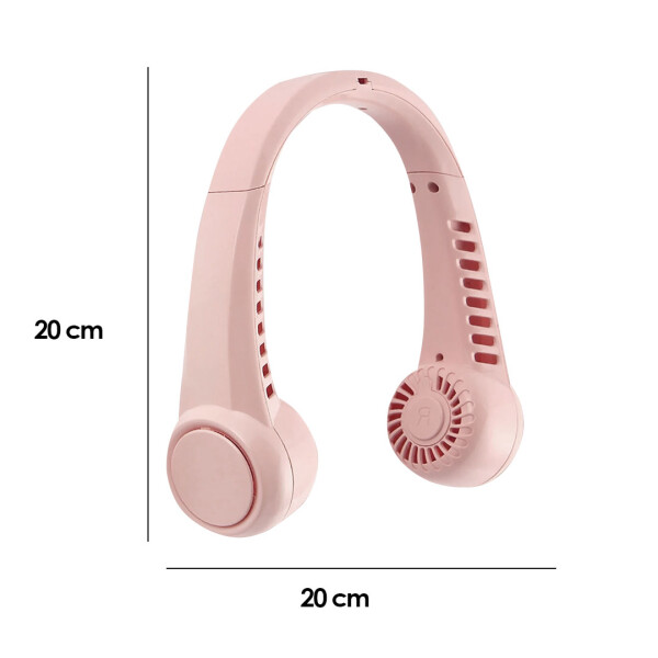 Ventilador de cuello rosa