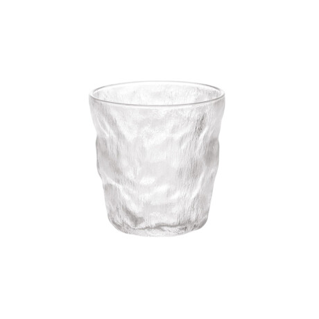 Vaso de vidrio textura piedra 300ml Sc