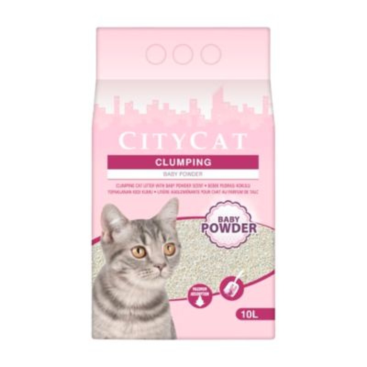 Arena Sanitaria Citycat Baby Powder – 10 Lt (8 Kilos) 