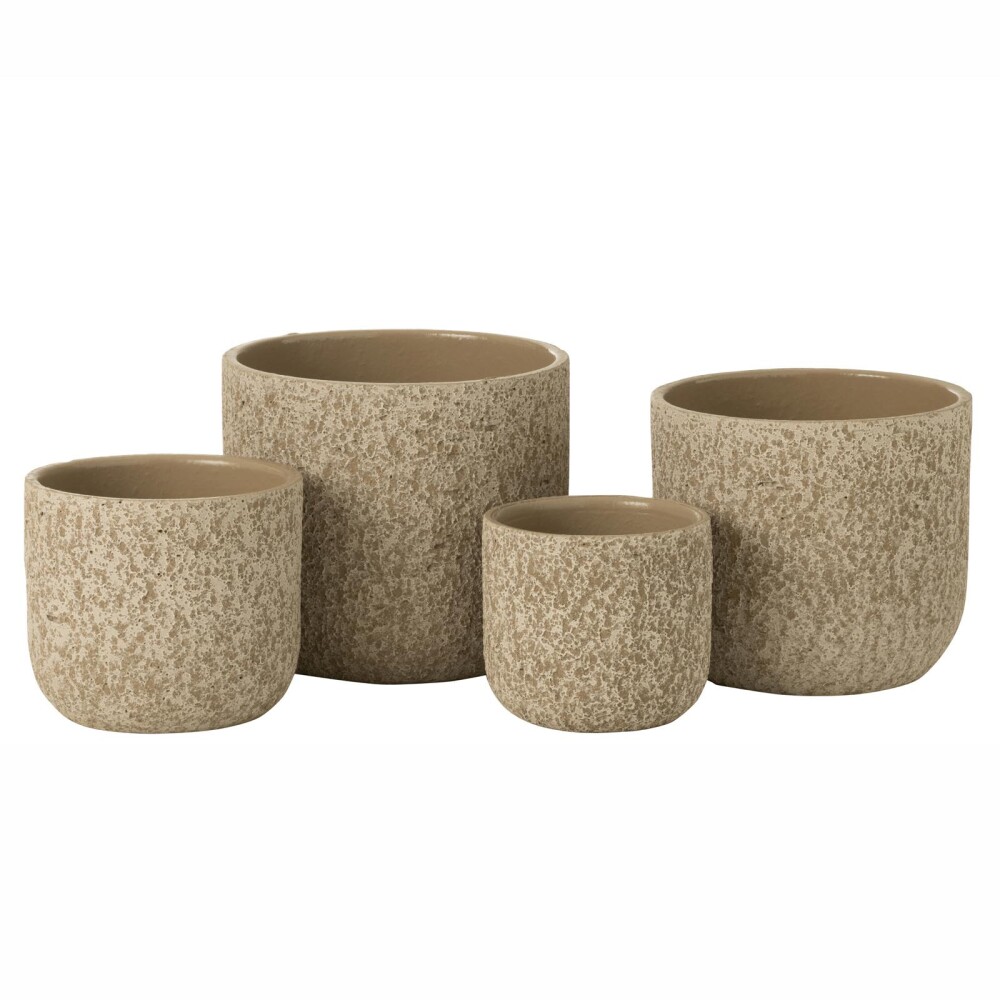 MACETA CERAMICA NATURAL-BEIGE RUSTIC