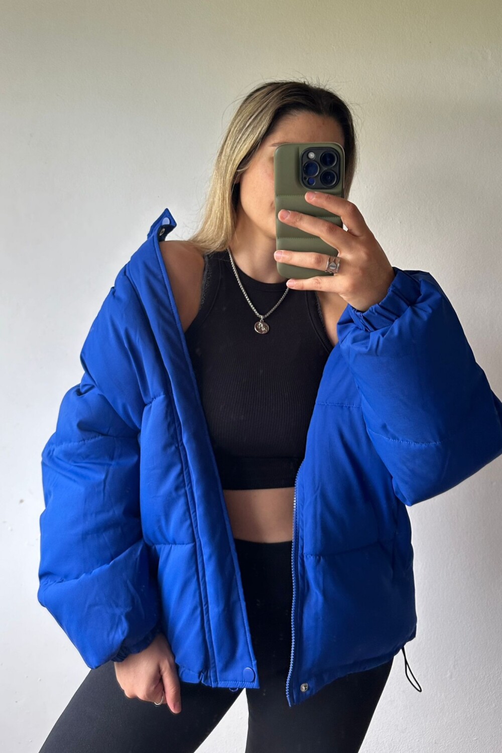 Campera Puffer Azul