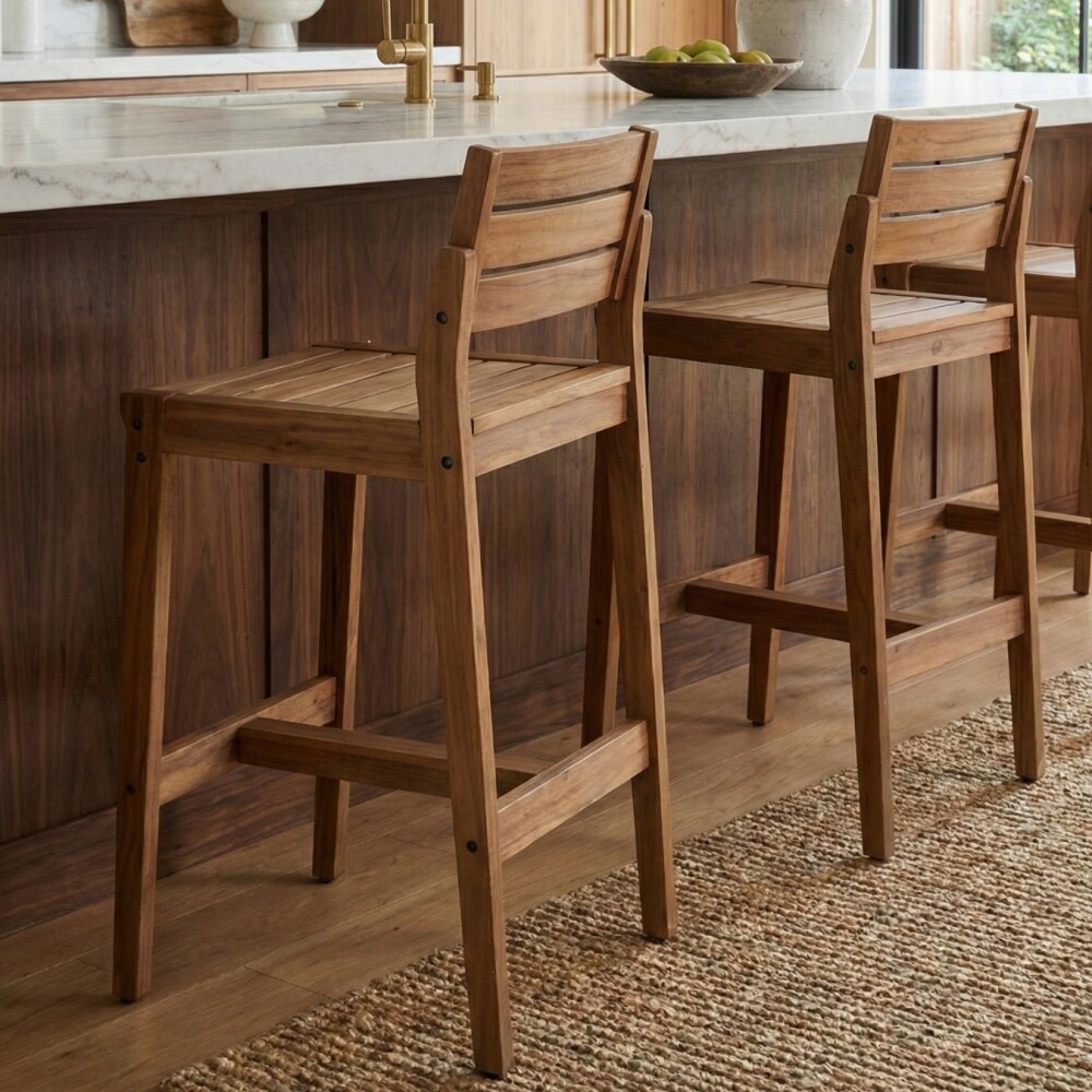 Banqueta Madera de Teca - Caraíva Banqueta Madera de Teca - Caraíva