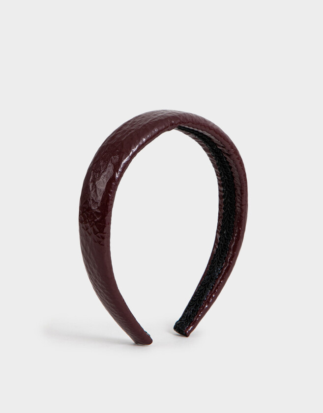 Vinchas Rígidas Con textura Vincha Rígida - Rojo Burdeaux