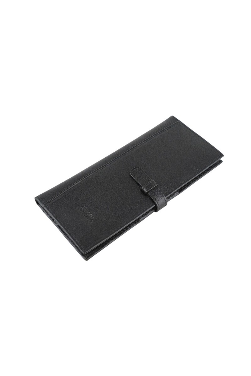 porta chequera doble Negro