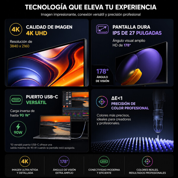 Monitor Xiaomi Profesional P27ucb-ragl 4k Uhd MONITOR XIAOMI A27UI 4K UHD PROFESIONAL