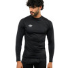 Remera Manga Larga Térmica Umbro Brush Hombre 20103813 Negro