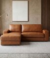 Sillon 3 cuerpos con Chaise Como Camel Derecho