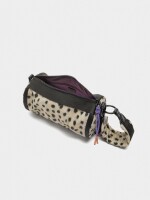 Bolso Bowling De Nylon Estampado Animal marron