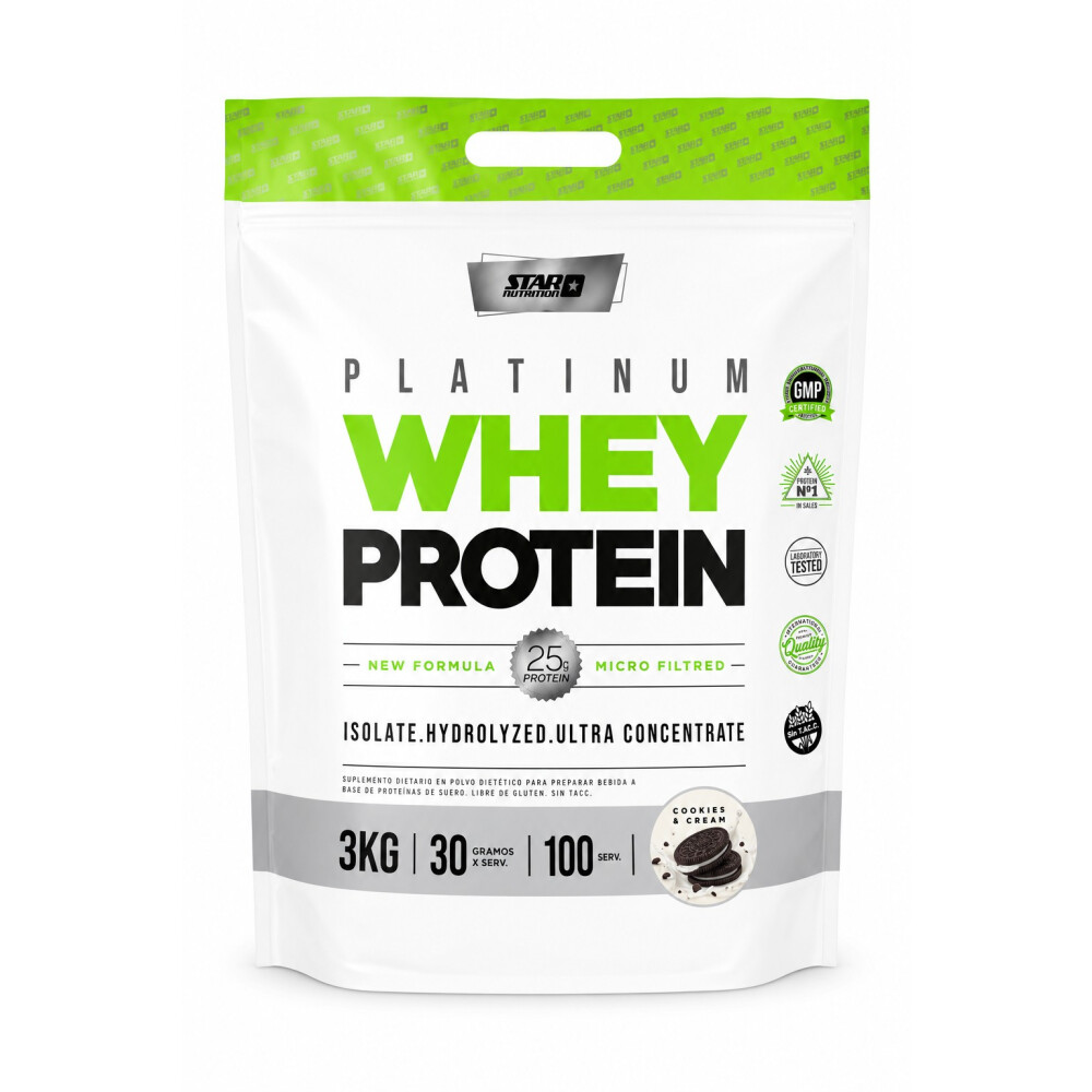 Platinum Whey Protein Cookies & Cream 3 kg Star Nutrition Platinum Whey Protein Cookies & Cream 3 kg Star Nutrition