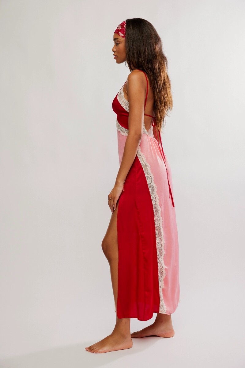 VESTIDO MAXI SLIP SOME KIND OF Rosa
