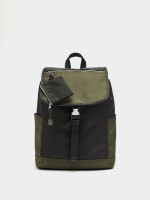 Mochila Color Block De Nylon Para Portátil 15" negro