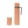 Kit Comet de Termo 750Ml c/Manija y Mate 160Ml en Acero Inox Rosa