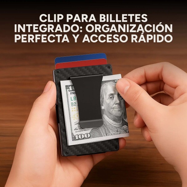 Billetera Tarjetero Bloqueo Rfid Anti Clonación Calidad Variante Color Negro Labrado