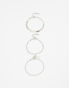 Pulseras Flexibles Sets Metal Set De Pulseras Metálicas - Plateado Rodio