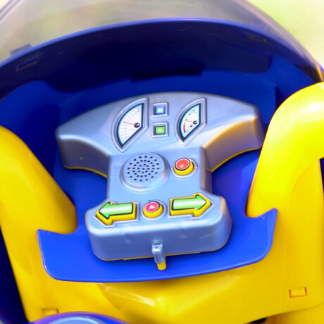 Moto A Batería Con Reversa Luces Y Sonido + Casco Azul