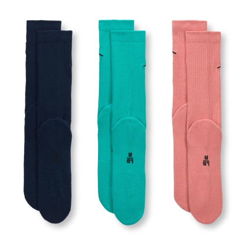 Medias Jordan Everyday Cush Poly Media larga 3 Pares de Unisex Multicolor